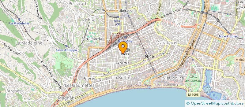 localisation de l'entreprise AZURITE  NICE