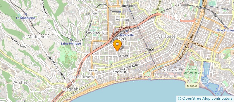 localisation de l'entreprise AZURLINGUA à NICE