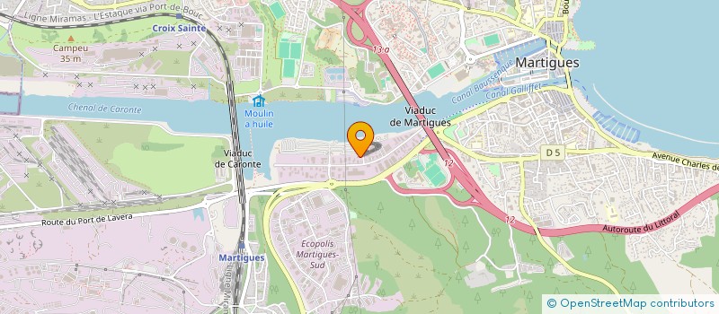 localisation de l'entreprise AZURMARINE 13 à MARTIGUES