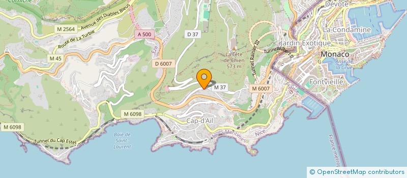 localisation de l'entreprise AZURMETAL à CAP-D'AIL