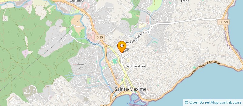 localisation de l'entreprise AZURMILEC à SAINTE-MAXIME