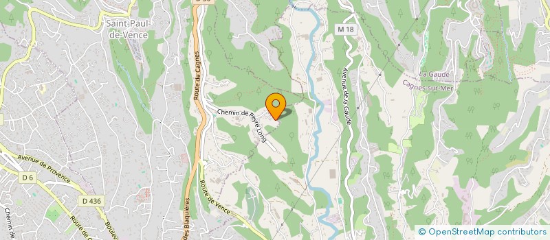 localisation de l'entreprise AZUROM à SAINT-PAUL-DE-VENCE