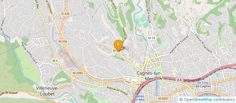 localisation de l'entreprise AZUROUTE à CAGNES-SUR-MER