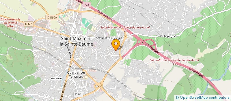 localisation de l'entreprise AZURPARAMOTEUR à SAINT-MAXIMIN-LA-SAINTE-BAUME