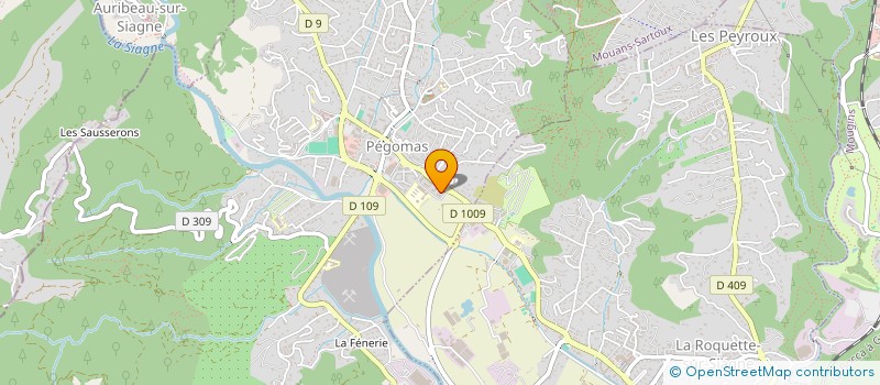 localisation de l'entreprise AZURPAY à LA ROQUETTE-SUR-SIAGNE