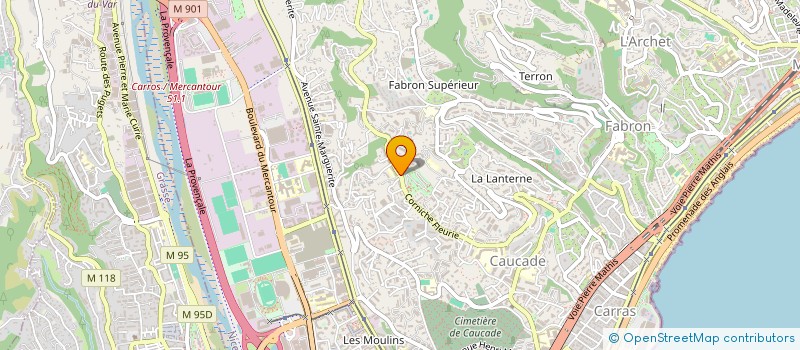 localisation de l'entreprise AZURPERF à NICE