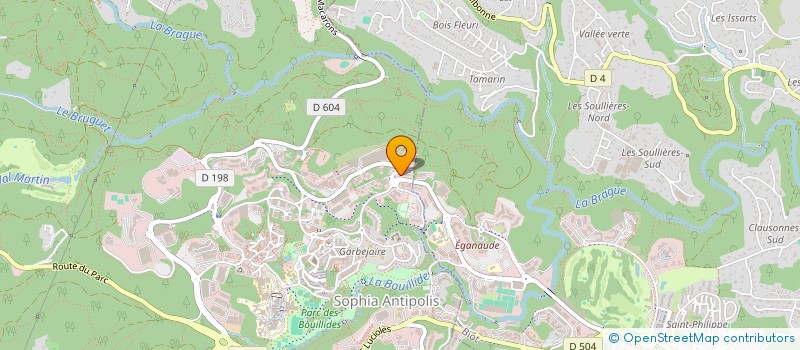 localisation de l'entreprise AZURSOFT à VALBONNE