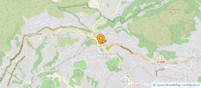 localisation de l'entreprise AZURSOFT à CHATEAUNEUF-GRASSE