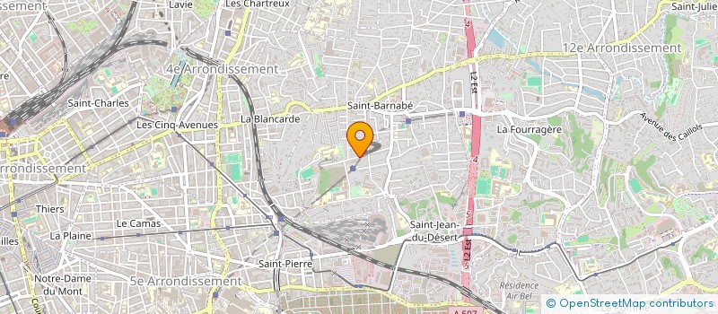 localisation de l'entreprise AZURSUN à MARSEILLE