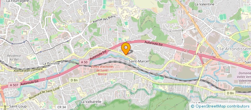 localisation de l'entreprise AZURTEX à MARSEILLE
