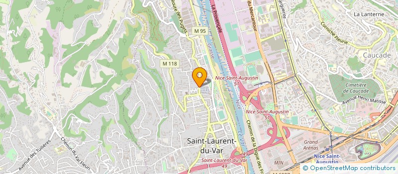 localisation de l'entreprise AZURVAP à SAINT-LAURENT-DU-VAR