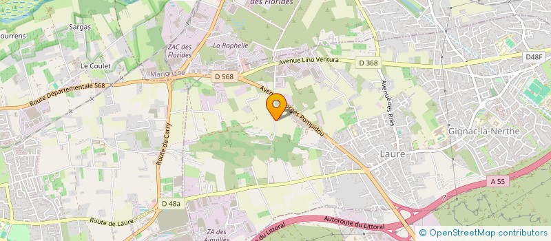 localisation de l'entreprise AZURYS ASSURANCE à GIGNAC-LA-NERTHE