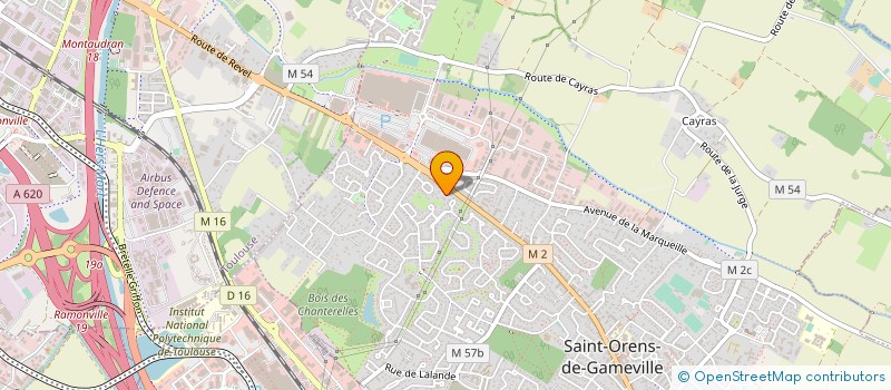 localisation de l'entreprise AZURYTE à SAINT-ORENS-DE-GAMEVILLE