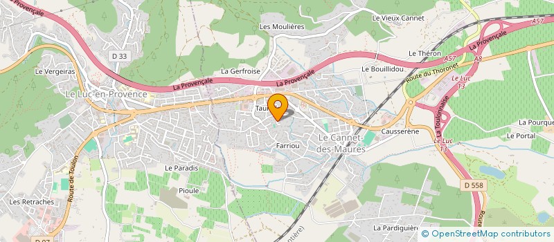 localisation de l'entreprise AZYA  LE CANNET-DES-MAURES