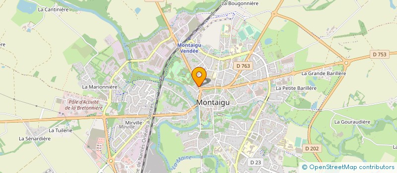 localisation de l'entreprise AZYENA à MONTAIGU-VENDEE