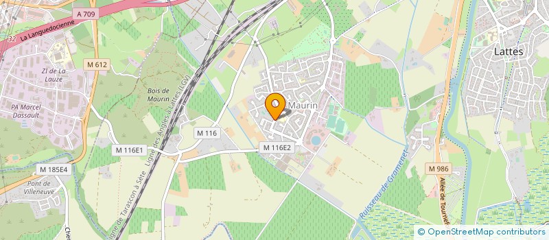 localisation de l'entreprise AZYMUT à LATTES