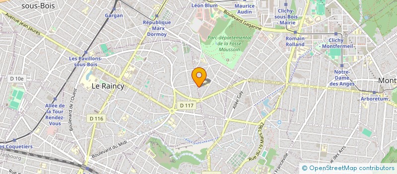 localisation de l'entreprise AZZ SERVICES à CLICHY-SOUS-BOIS