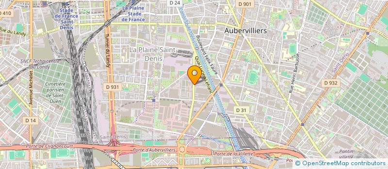 localisation de l'entreprise AZZA  AUBERVILLIERS