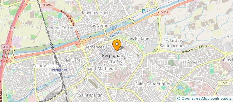 localisation de l'entreprise AZZA S.A.S.U.  PERPIGNAN