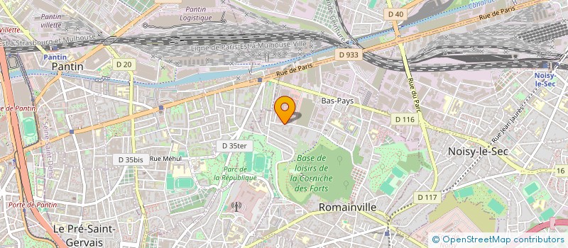 localisation de l'entreprise AZZABI TRANSPORTS à ROMAINVILLE