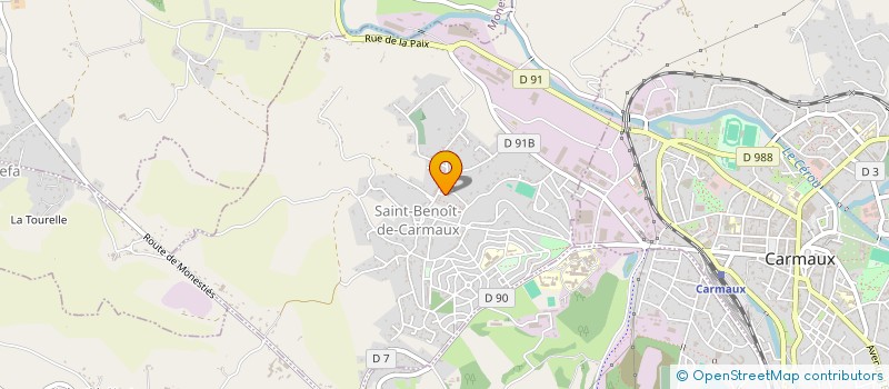 localisation de l'entreprise AZZAGRAM  SAINT-BENOIT-DE-CARMAUX