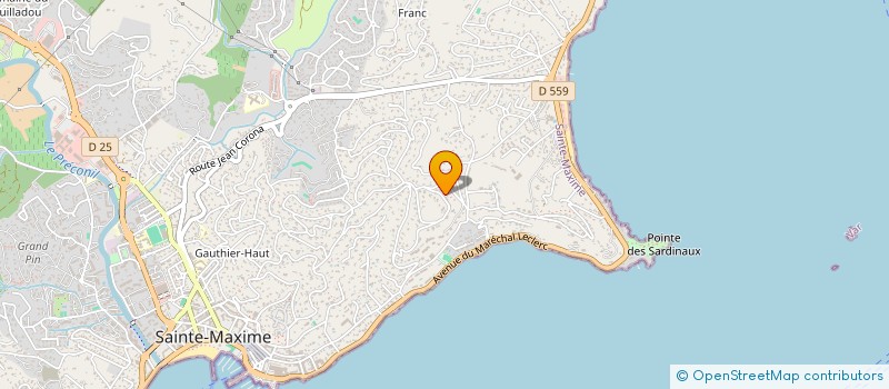 localisation de l'entreprise AZZAR à SAINTE-MAXIME