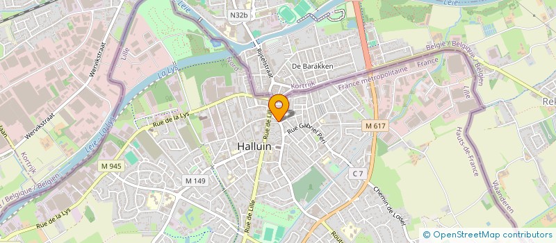 localisation de l'entreprise AZZEO  HALLUIN