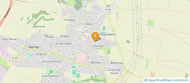 localisation de l'entreprise AZZERTEAM à GENAS