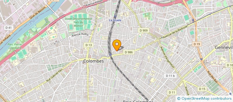 localisation de l'entreprise AZZIARD à COLOMBES