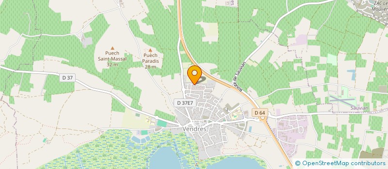 localisation de l'entreprise AZZO FLORIDE à VENDRES