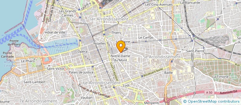localisation de l'entreprise AZZOPARDI 6 à MARSEILLE 6EME