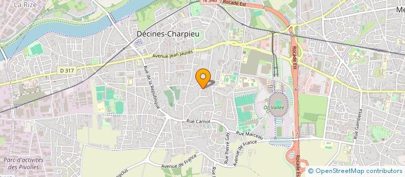 localisation de l'entreprise AZZOUG  DECINES-CHARPIEU