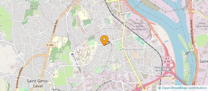 localisation de l'entreprise AZZOUZ ARTISAN  OULLINS-PIERRE-BENITE