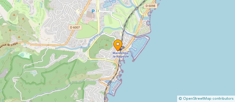 localisation de l'entreprise AZZURA à MANDELIEU-LA-NAPOULE