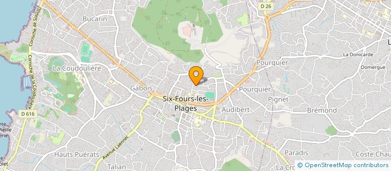 localisation de l'entreprise AZZURA à SIX-FOURS-LES-PLAGES