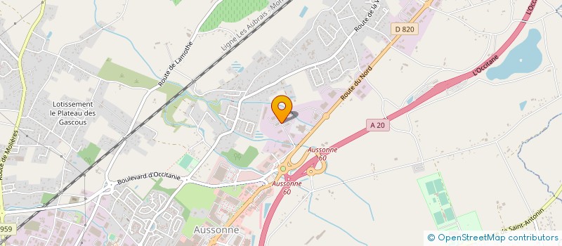 localisation de l'entreprise AZZURA à MONTAUBAN
