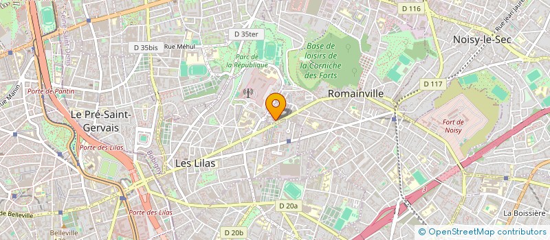 localisation de l'entreprise AZZURA & CO  ROMAINVILLE