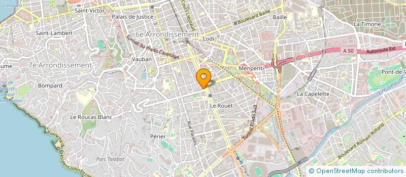 localisation de l'entreprise AZZURA PLAZA à MARSEILLE