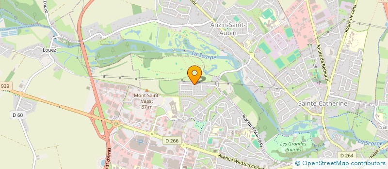 localisation de l'entreprise AZZURO INVEST à ARRAS