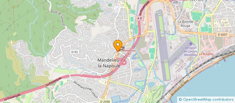 localisation de l'entreprise AZZURRA  MANDELIEU-LA-NAPOULE