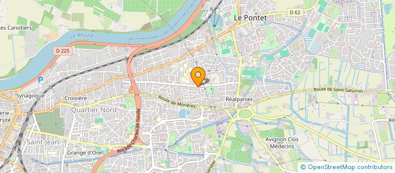 localisation de l'entreprise AZZURRA IMMOBILIER  LE PONTET