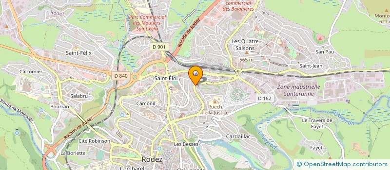 localisation de l'entreprise B 12 TECHNOLOGIES à RODEZ