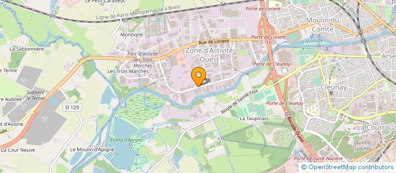 localisation de l'entreprise B 2 B FORMATION  RENNES