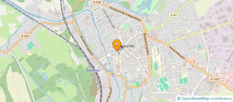 localisation de l'entreprise B 2 C IMMOBILIER à ABBEVILLE
