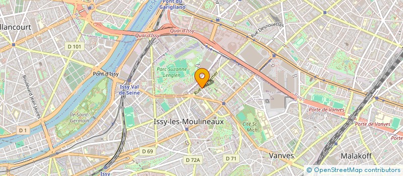 localisation de l'entreprise B 2 F à ISSY-LES-MOULINEAUX