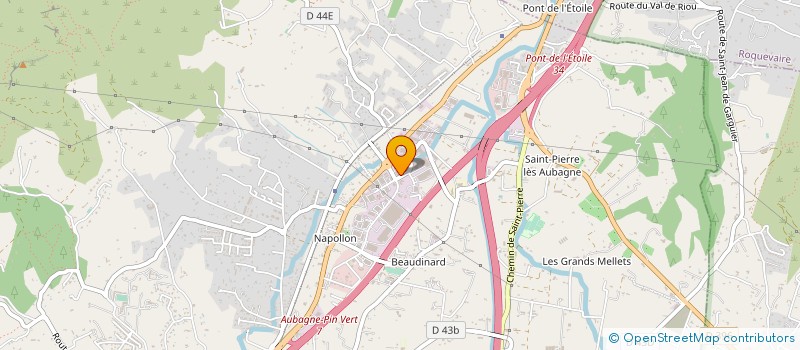 localisation de l'entreprise B 2 F ETANCHEITE à AUBAGNE