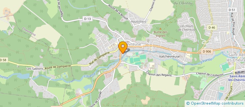 localisation de l'entreprise B 2 H  CHEVREUSE