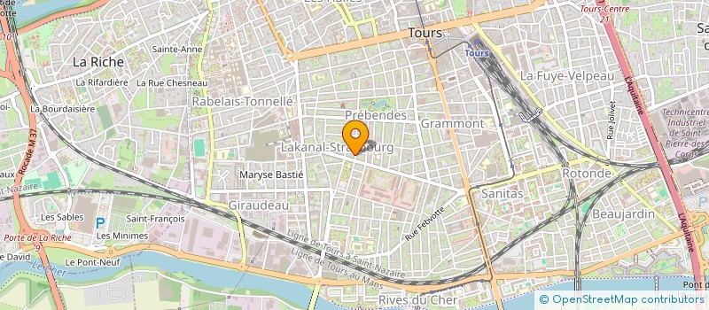 localisation de l'entreprise B 2 I  TOURS