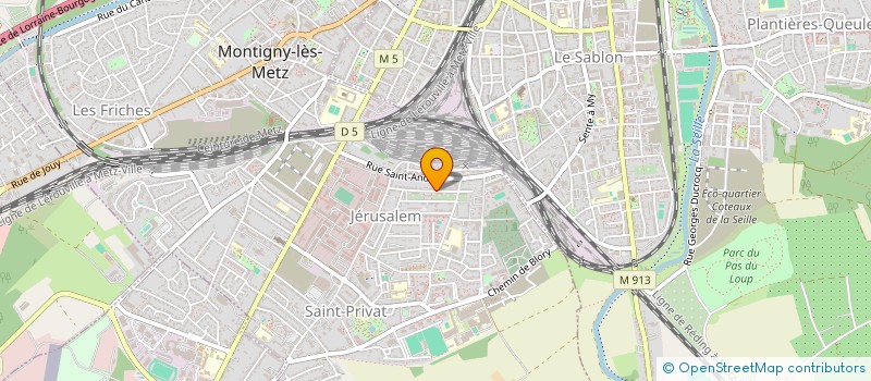 localisation de l'entreprise B.2.M. IMMO à MONTIGNY-LES-METZ