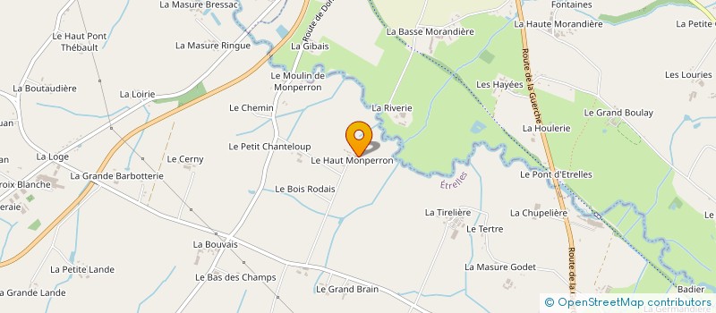 localisation de l'entreprise B 2 P  ETRELLES